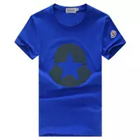 moncler cotton jersey t-shirt star in logo